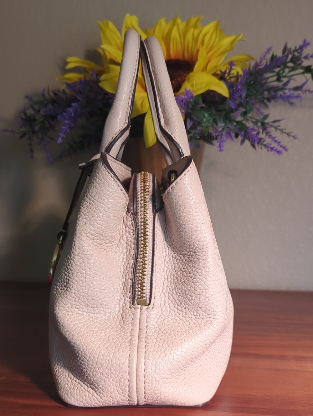 Michael Michael Kors Camille Small Leather Satchel - Soft Pink - Picture 5 of 14